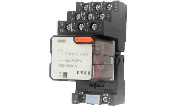 SMARTFOX Relais de commutation 3 onduleurs, 16 A, bobine 230V